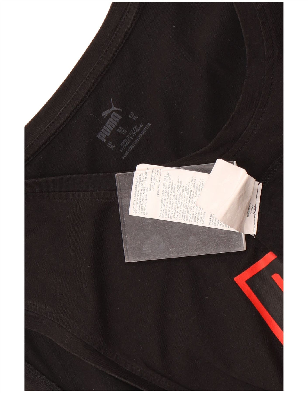 Męska kamizelka z grafiką Puma XL, czarna, bawełniana