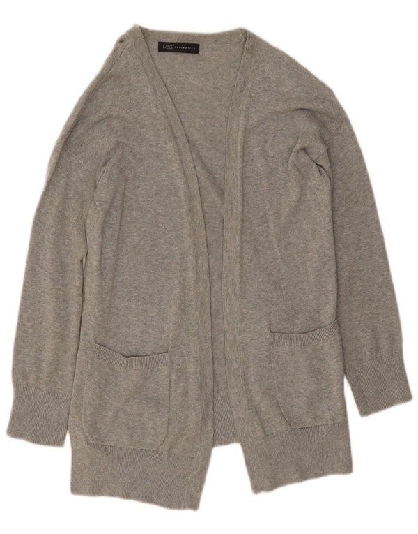 Marks & Spencer Damski sweter rozpinany UK 10, mały, szary