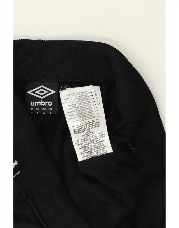 Męskie spodnie dresowe Umbro z grafiką, małe, czarne, poliestrowe