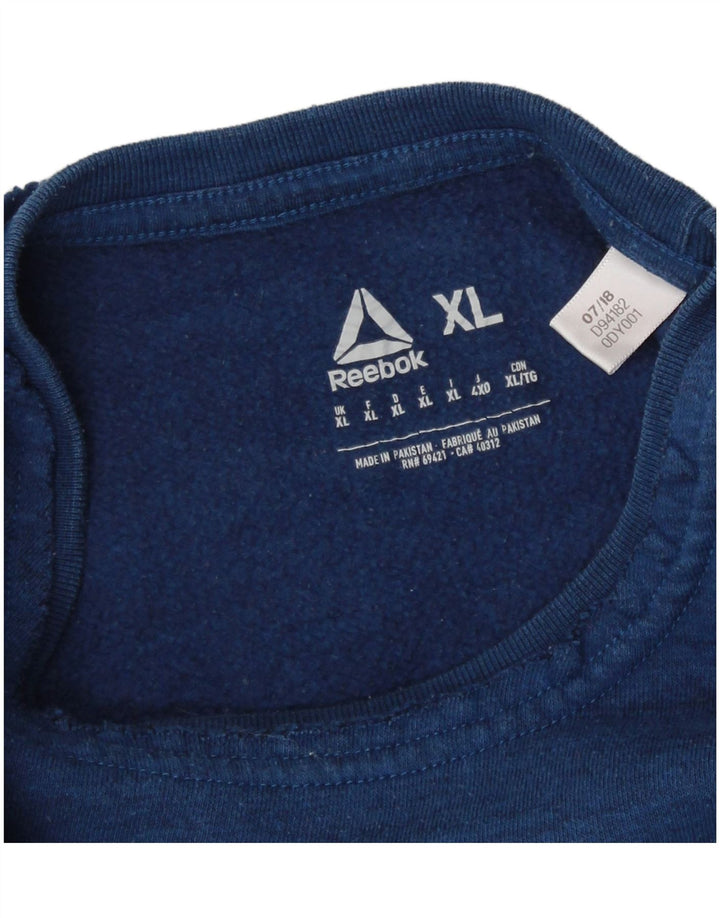 Bluza męska Reebok XL, granatowa, bawełniana