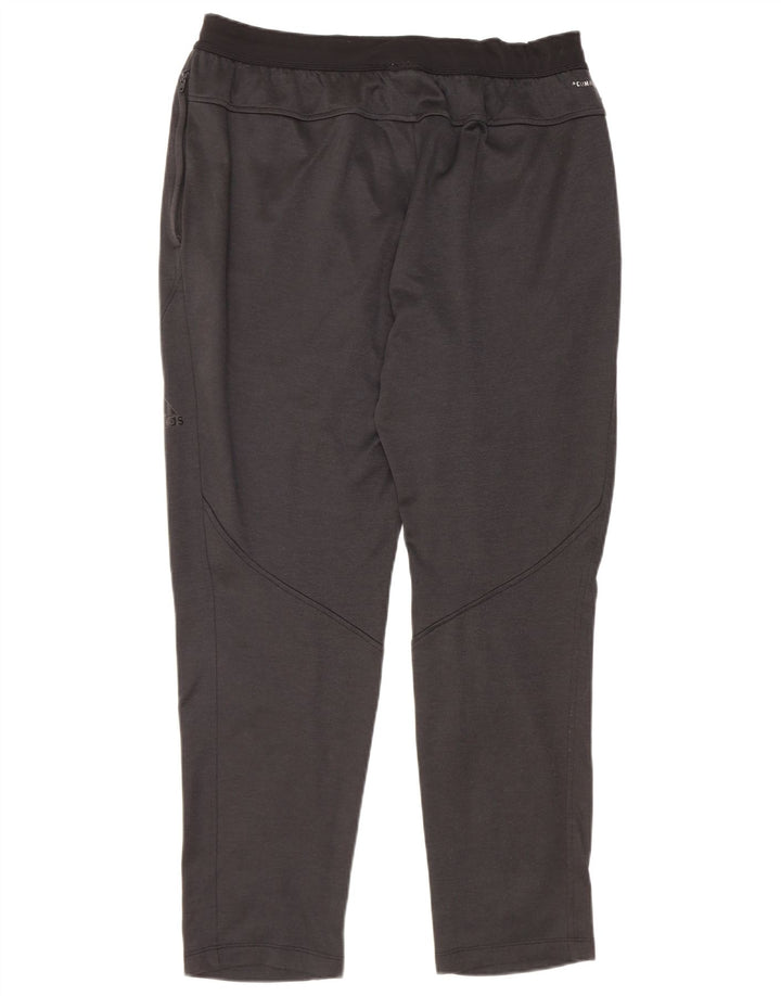 Męskie spodnie dresowe Adidas Climawarm, duże, czarne, poliestrowe