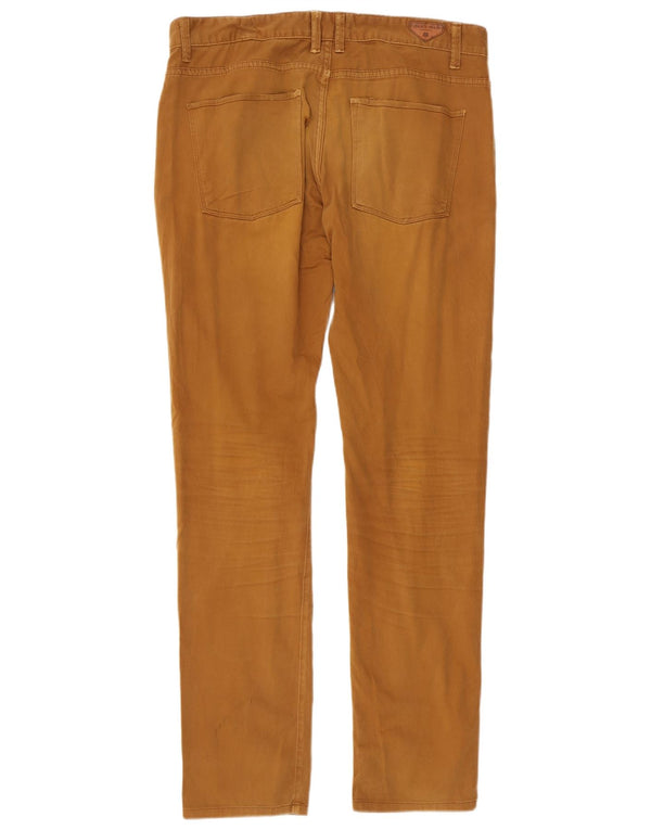 Męskie spodnie typu slim casual Zara EU 46 XL W36 L34 Brązowa bawełna