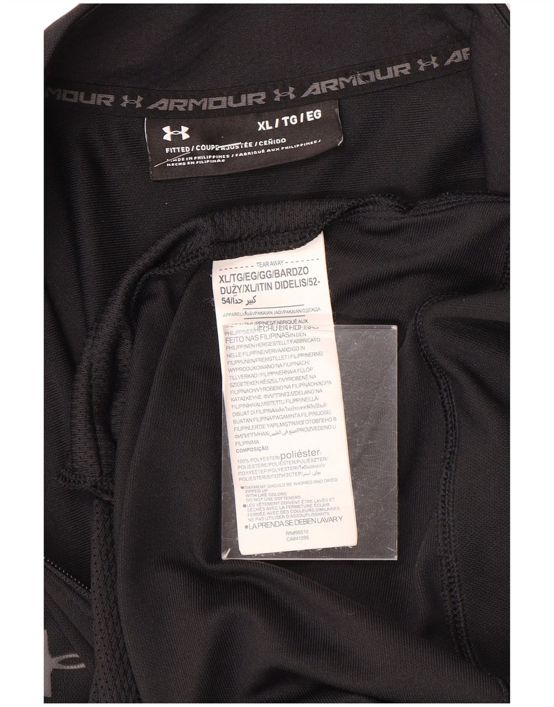Męska dopasowana kurtka dresowa Under Armour XL, czarna, poliestrowa
