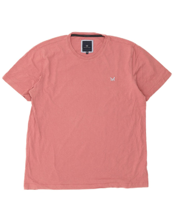 T-shirt męski Crew Clothing Top XL Różowa bawełna