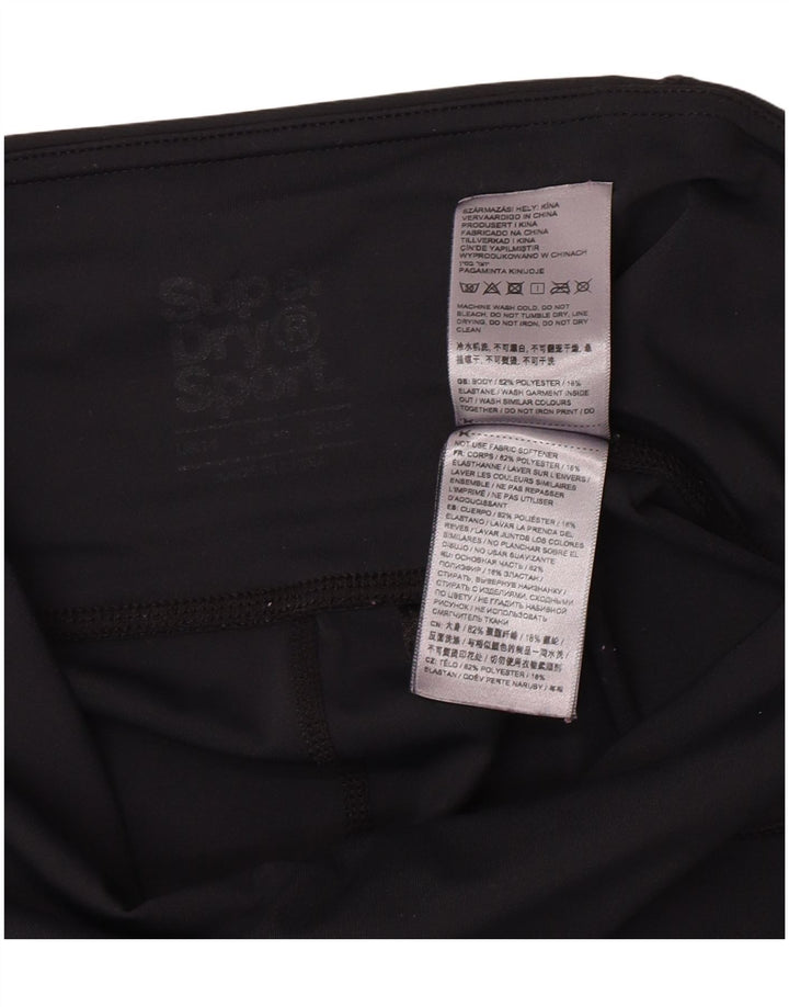 Damskie legginsy Superdry Graphic UK 14, średni czarny poliester