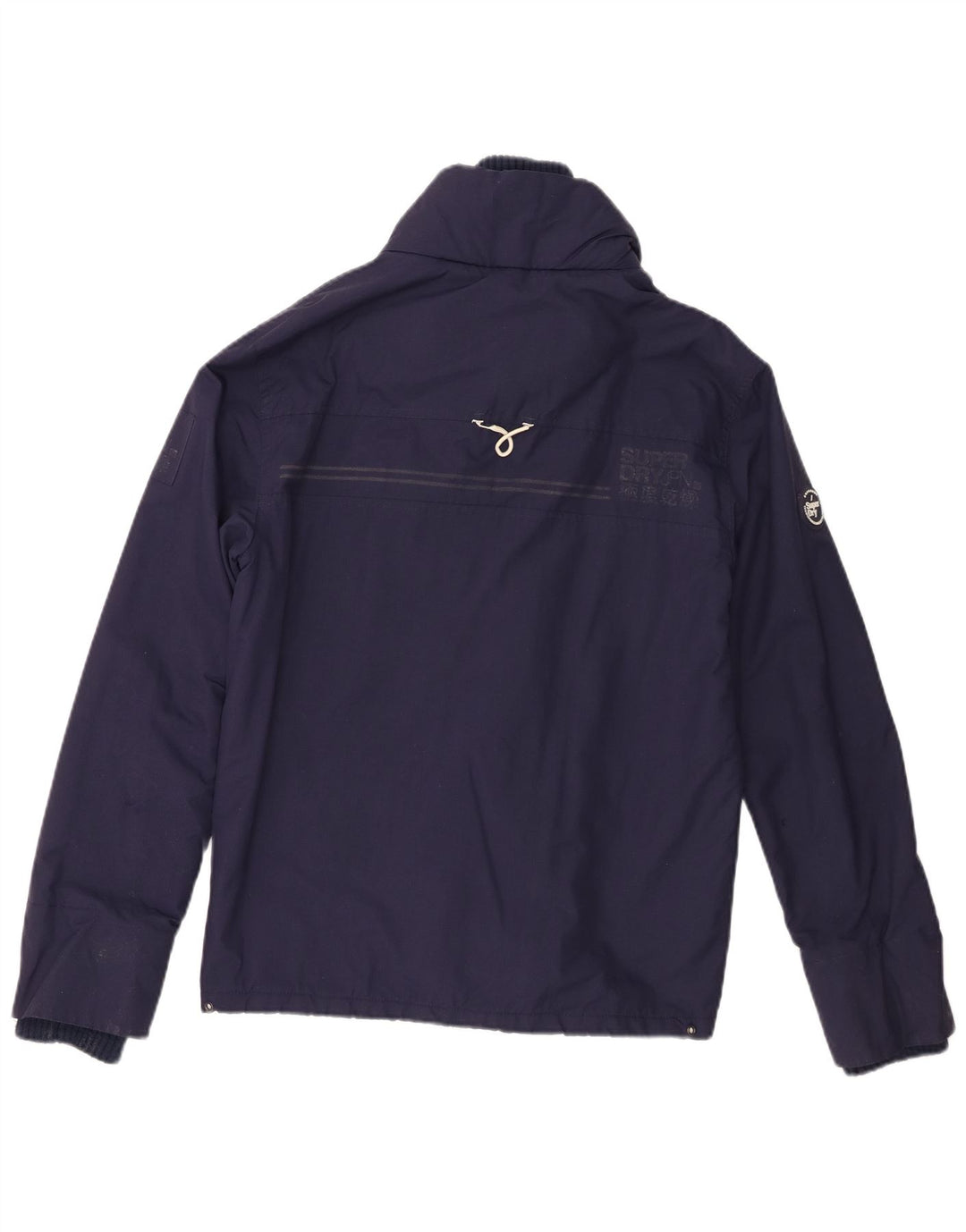 Damska kurtka wiatrówka Superdry Windtrekker UK 10, mała, granatowa