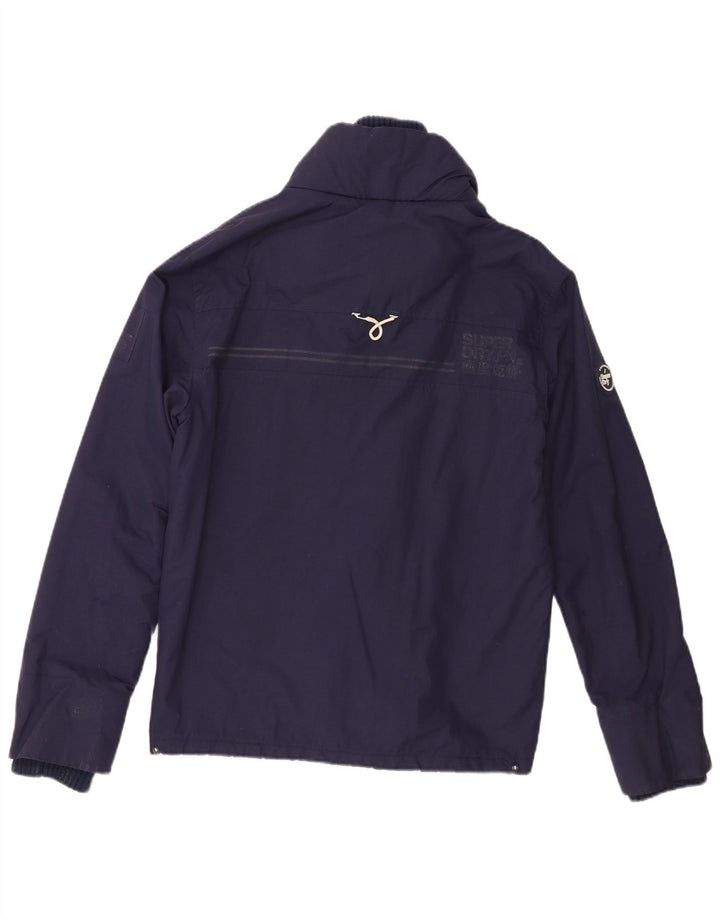 Damska kurtka wiatrówka Superdry Windtrekker UK 10, mała, granatowa