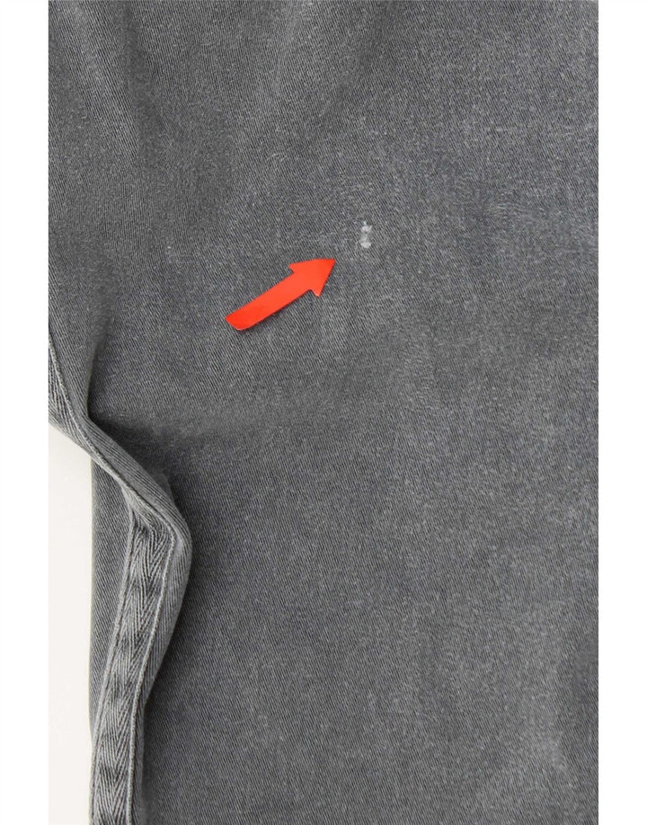 Damskie proste spodnie chino Gap US 8 Medium W30 L27 Szara bawełna