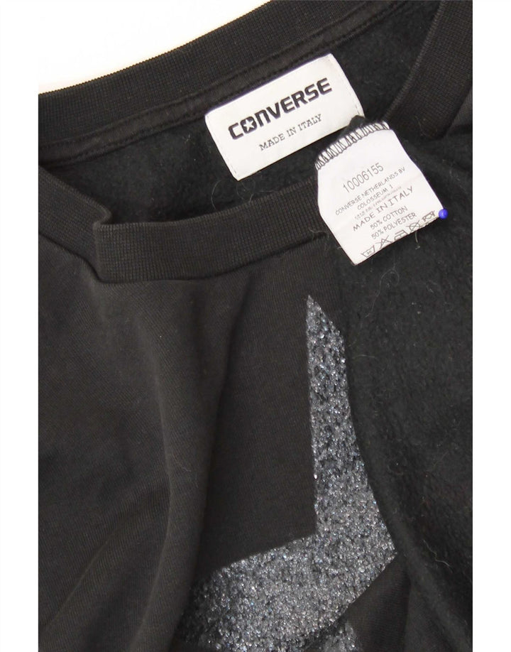 Damska bluza Converse Graphic Oversized Sweter UK 10 Small Black