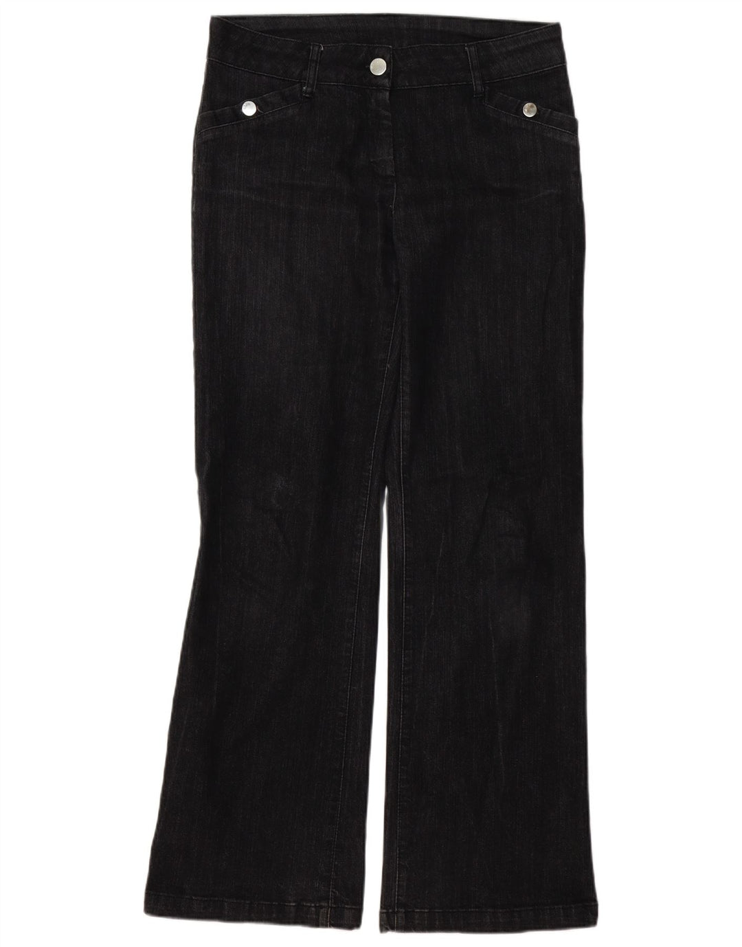 Damskie jeansy Bootcut WALLIS UK 12 Medium W32 L32 Czarna bawełna