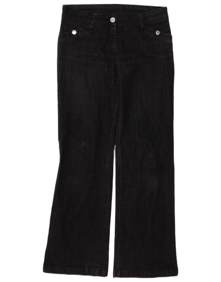 Damskie jeansy Bootcut WALLIS UK 12 Medium W32 L32 Czarna bawełna
