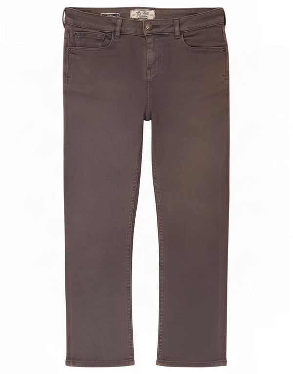 Damskie jeansy przycięte Fat Face UK 8 Small W30 L23 Szara bawełna