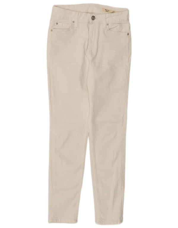Marks & Spencer Damskie The Ivy Skinny Jeans UK 8 Small W26 L26 Biała bawełna
