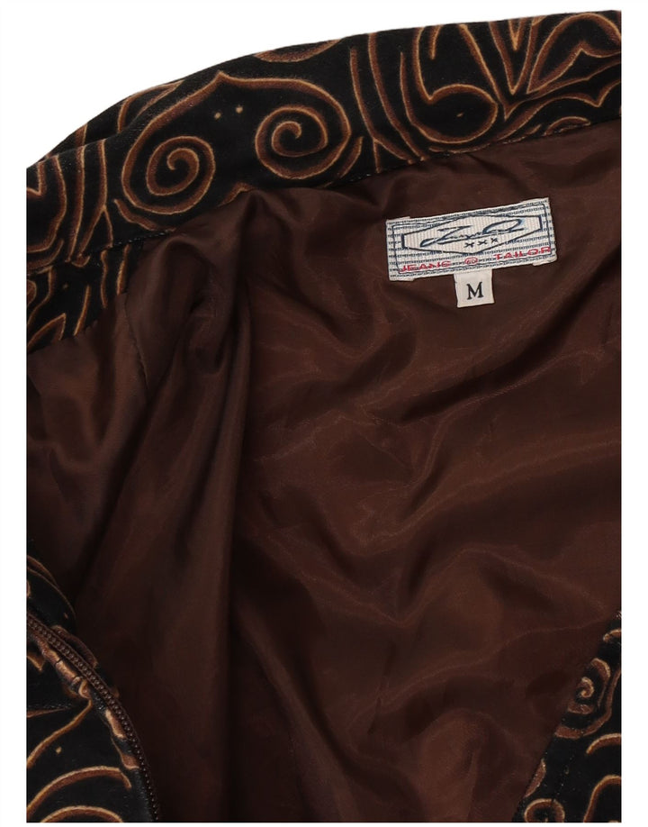 Kurtka damska Utility Vintage UK 14, średnia czarna Paisley