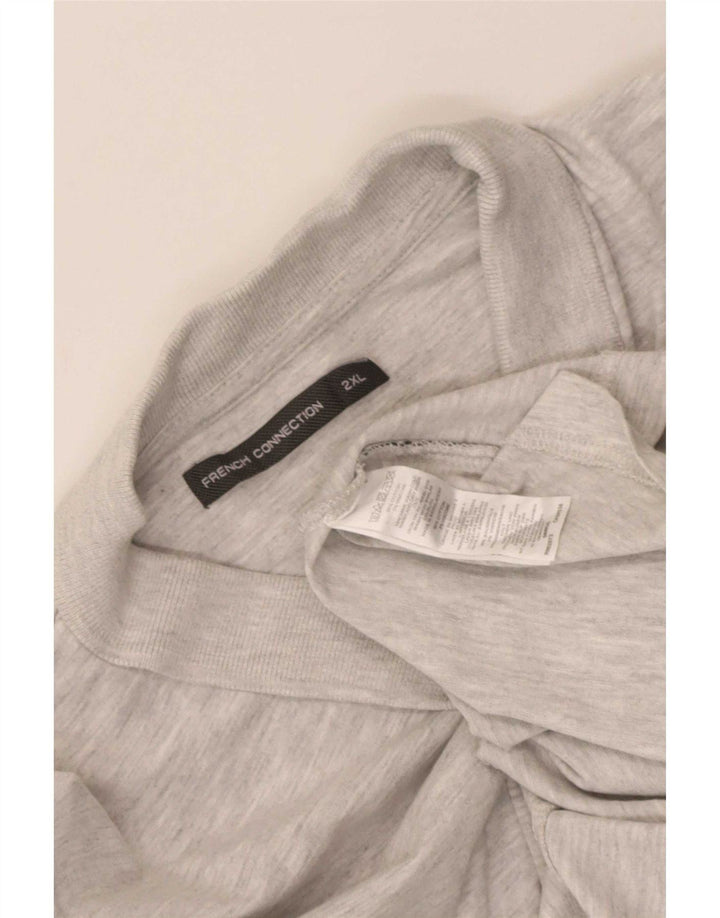 Męska koszulka polo French Connection 2XL, szara bawełna