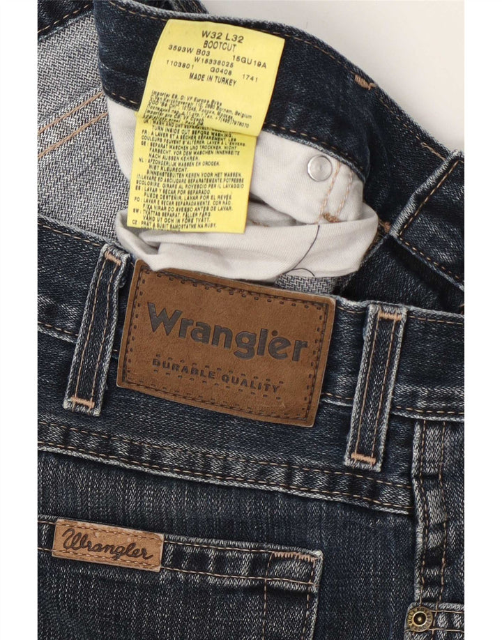 Jeansy męskie Wrangler Bootcut W32 L32 Granatowe, bawełniane