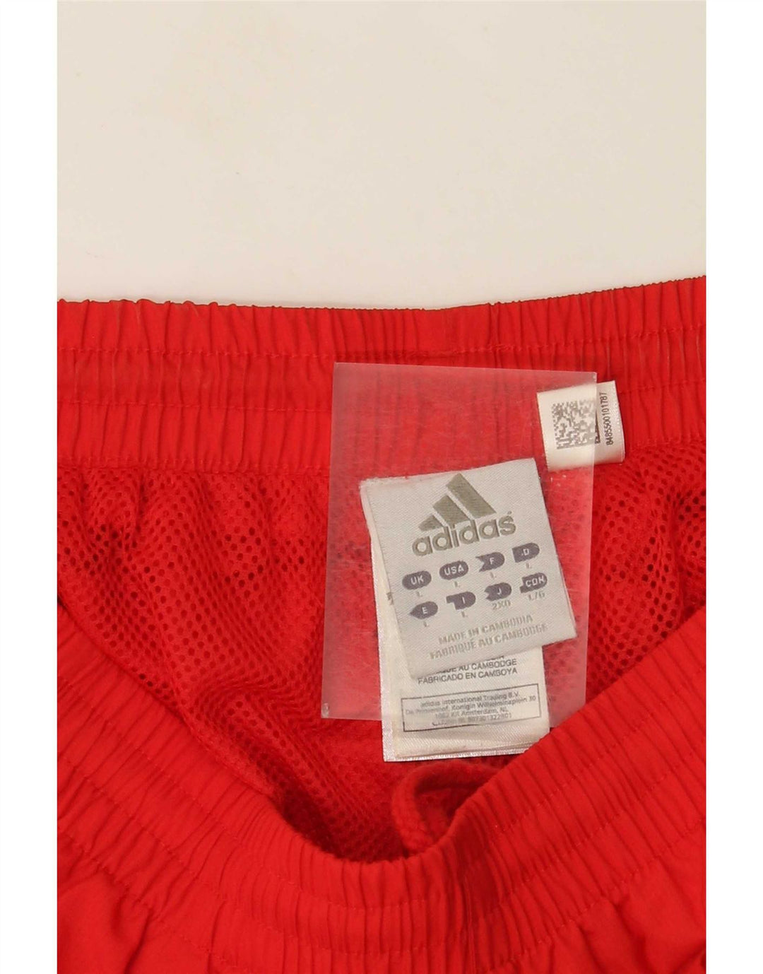 Męskie spodenki sportowe Adidas Bermuda Cargo, duże, czerwone, nylonowe