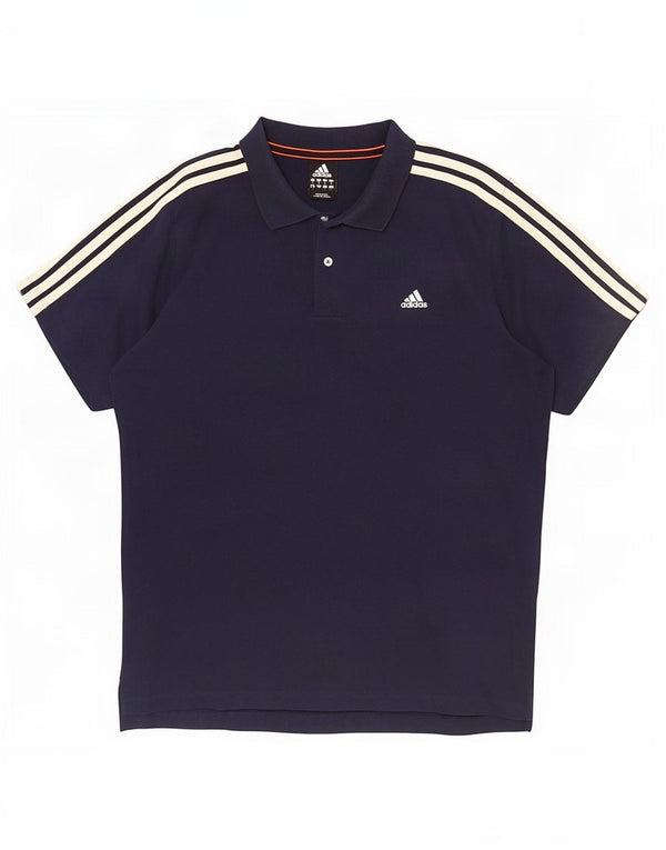 Męska koszulka polo Adidas Climalite XL granatowa, bawełniana