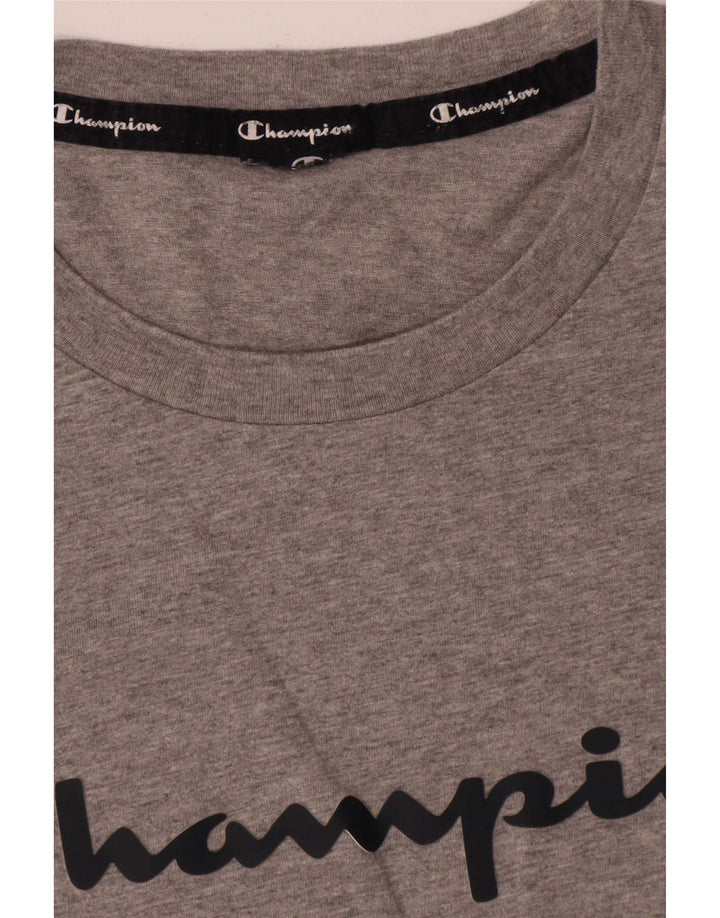 Męski T-shirt Champion z grafiką, średni szary