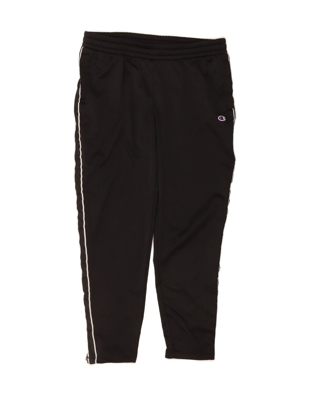 CHAMPION Mens Tracksuit Trousers Large  Black Polyester Vintage Champion and Second-Hand Champion from Messina Hembry 