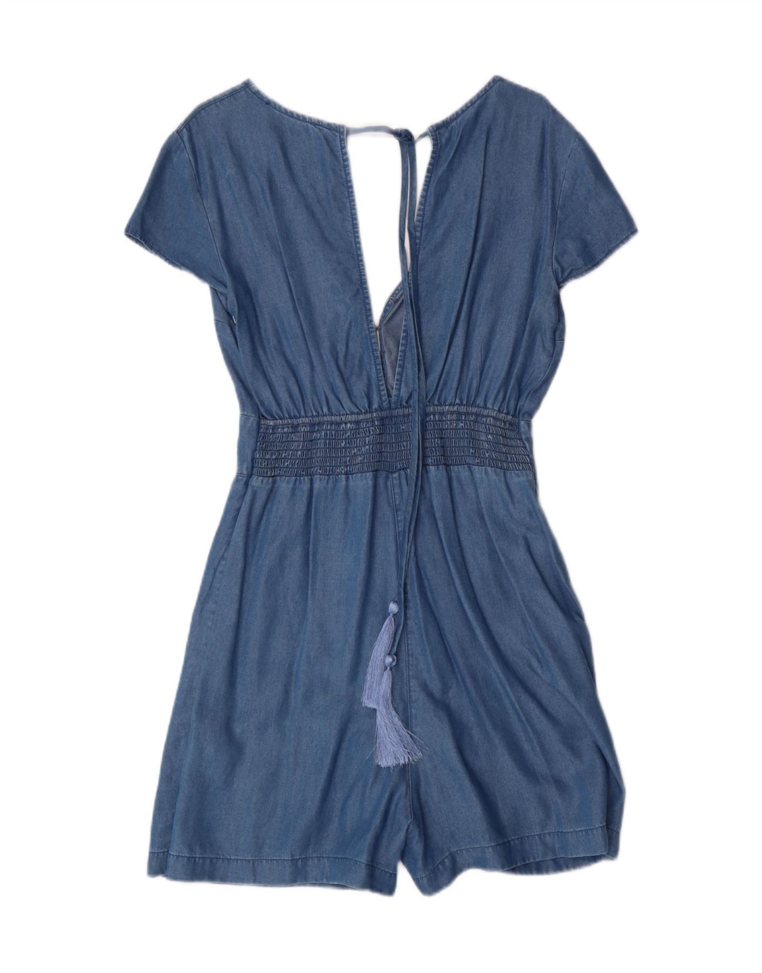 GUESS Womens Denim Playsuit UK 4 XS  Blue Lyocell Vintage Guess and Second-Hand Guess from Messina Hembry 