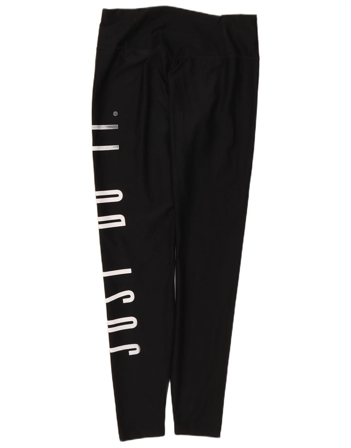 Damskie legginsy Nike Dri Fit Graphic UK 8, małe, czarne, poliestrowe