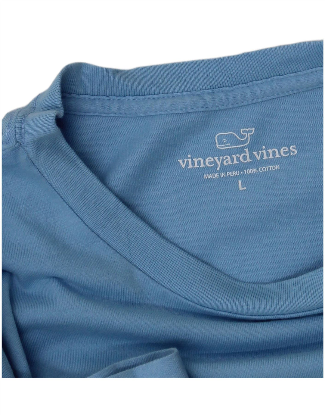 Męski T-shirt z grafiką VINEYARD VINES, duży, niebieski, bawełniany