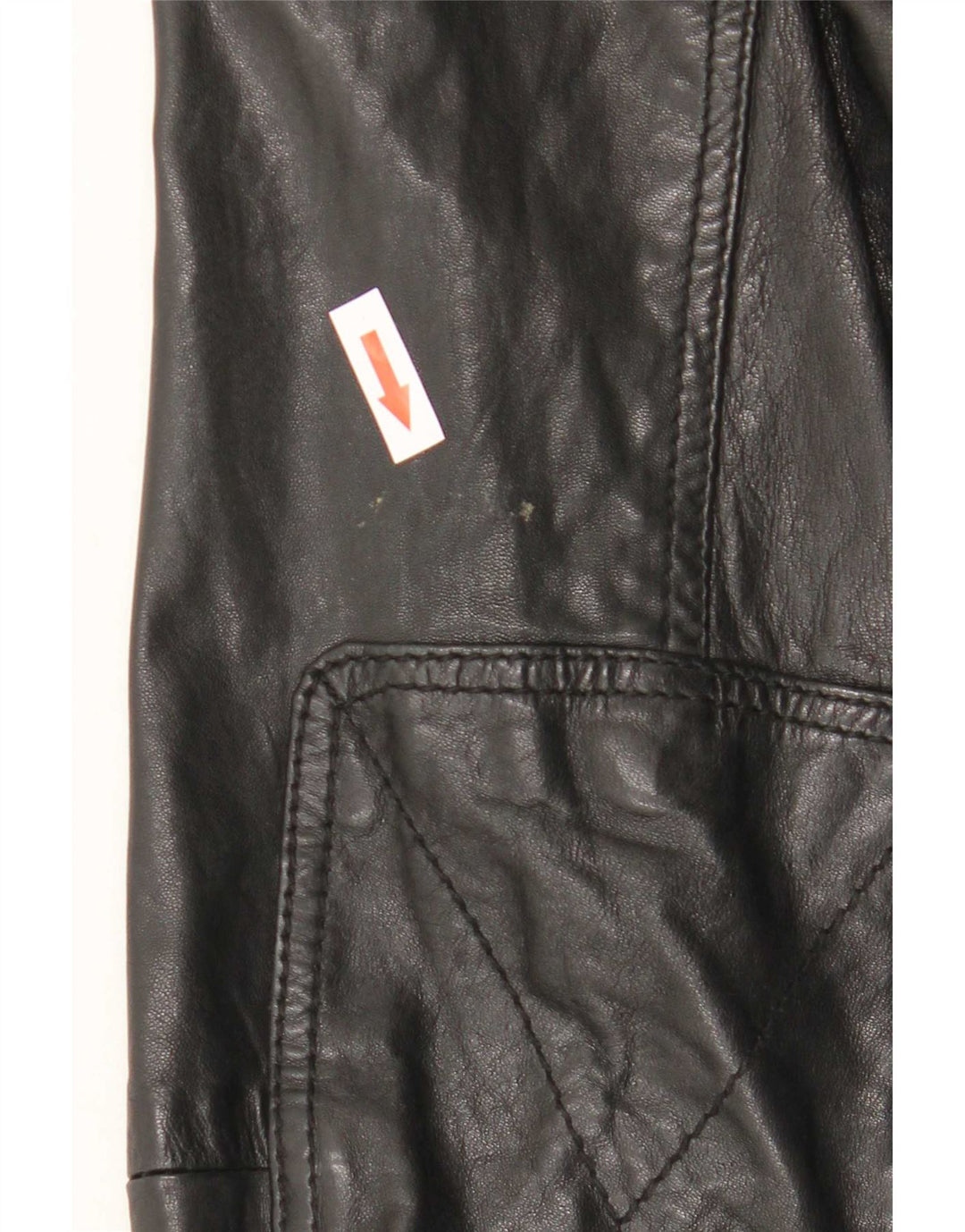 Męska kurtka skórzana Massimo Dutti UK 42 XL Czarna skóra owcza