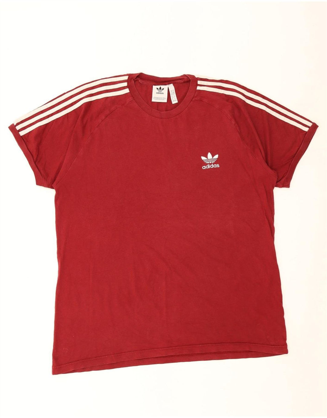 Adidas Męska Koszulka Top XL Czerwona Bawełna