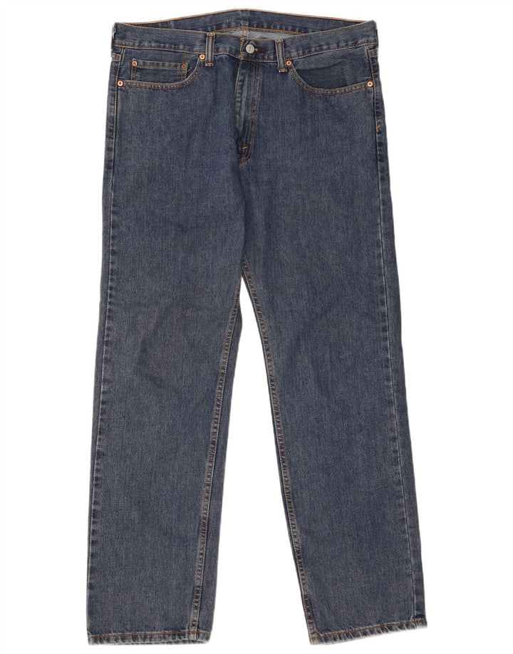 Męskie jeansy Levi's 505 Straight W36 L32 Niebieskie bawełniane