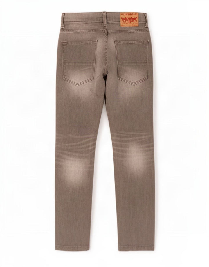 Męskie proste dżinsy Levi's W29 L32 Szara bawełna