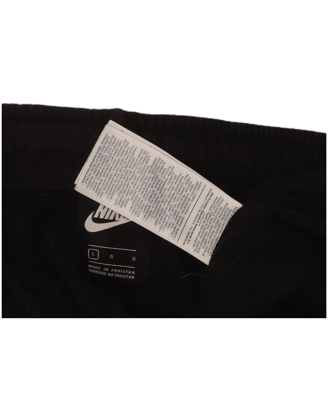 Męskie spodnie dresowe NIKE z grafiką, duże, czarne, bawełniane