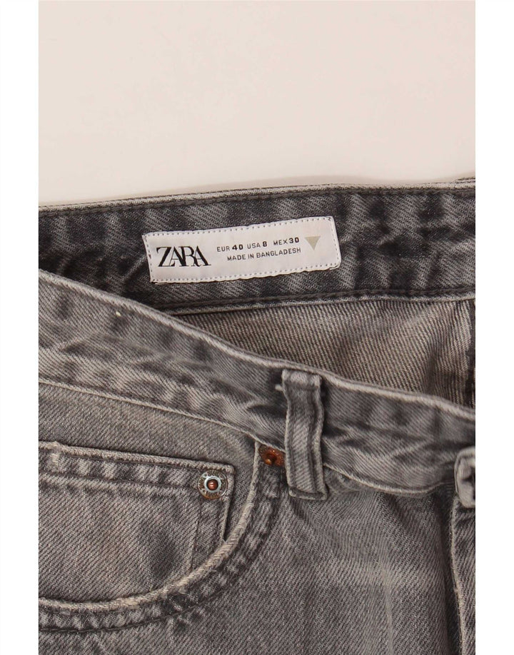 Damskie proste dżinsy Zara EU 40 Medium W30 L29 Szare