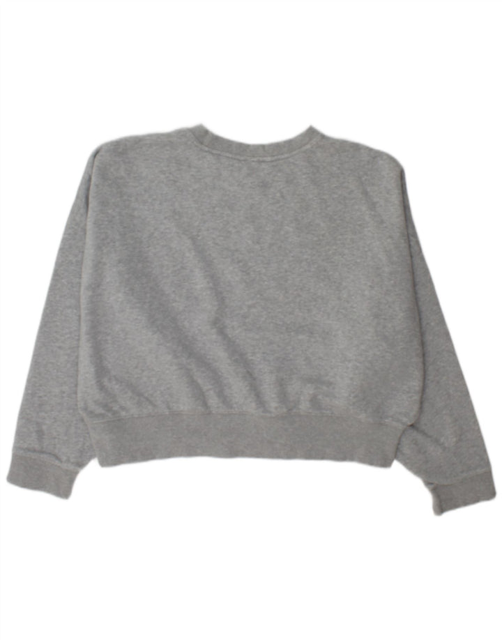 Damska bluza oversize Adidas, UK 14, duża, szara bawełna