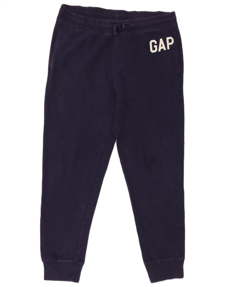 Męskie spodnie dresowe Gap Joggers, średnie granatowe, bawełniane