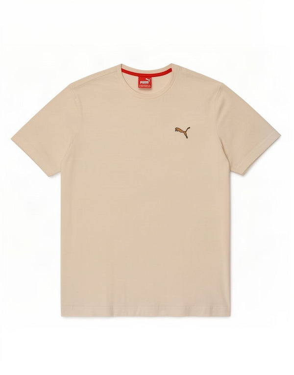 T-shirt męski Puma, mały, biały, bawełniany