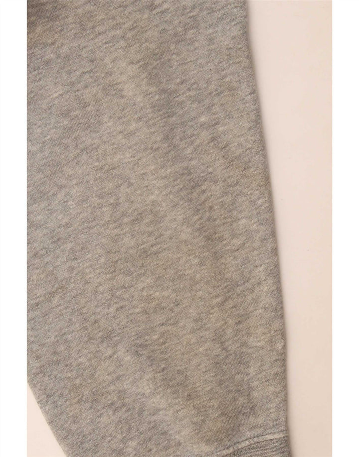 Męski sweter z kapturem Nike, duży, szary, z bawełny w cętki