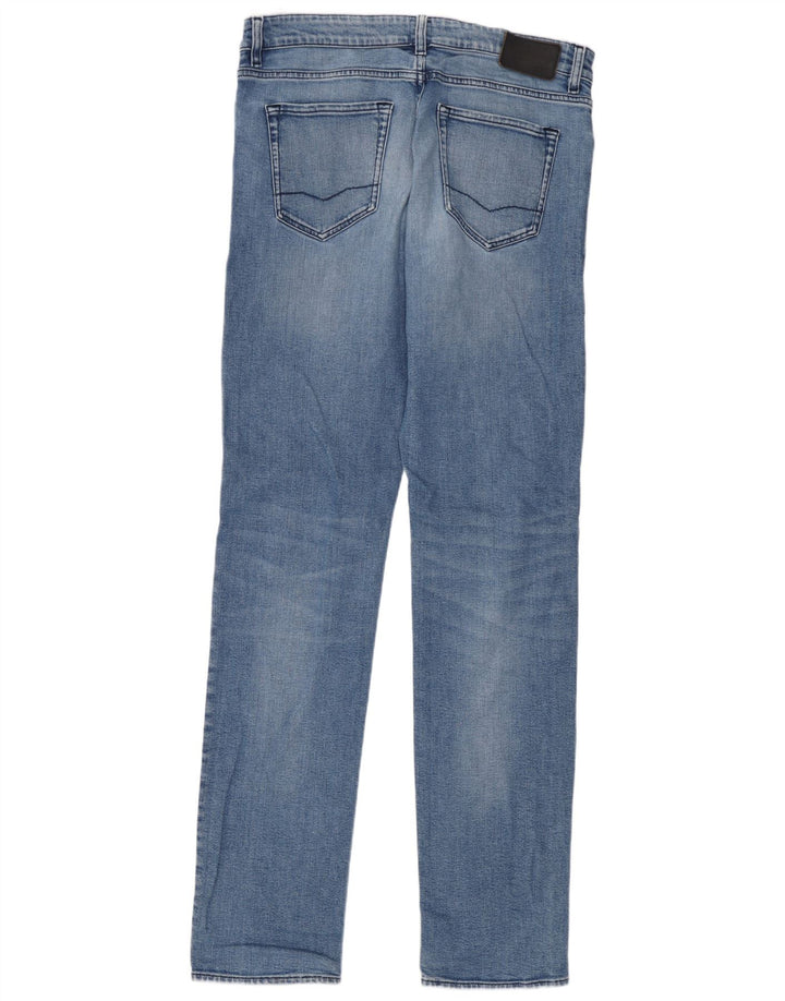 Męskie jeansy slim Hugo Boss W34 L36 Niebieskie bawełniane