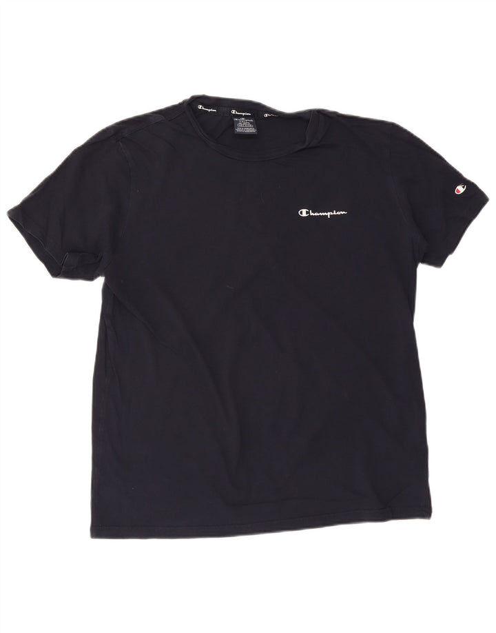 Koszulka męska CHAMPION, duża, bawełniana, granatowa