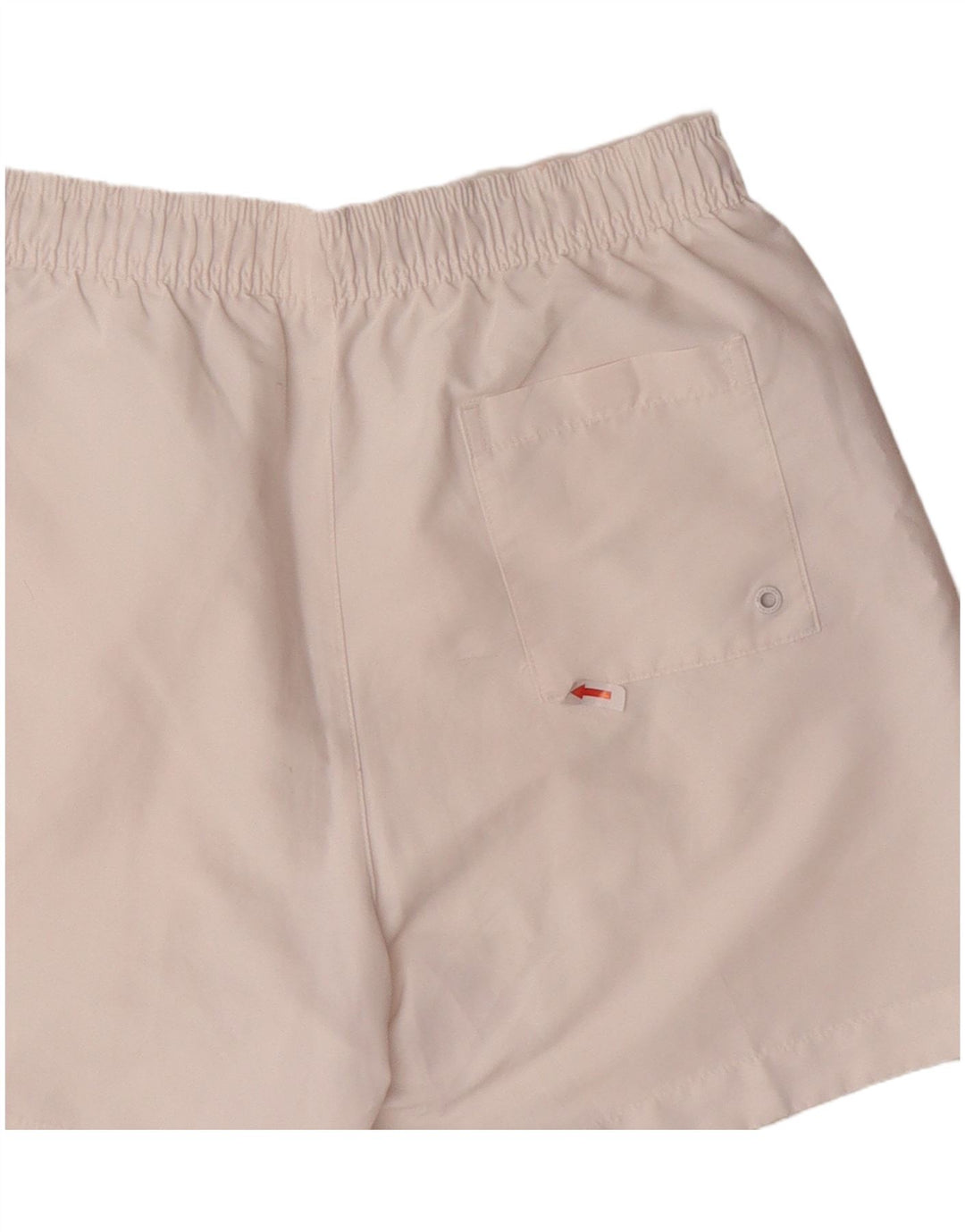 Męskie spodenki kąpielowe Calvin Klein z grafiką, małe, białe, poliestrowe
