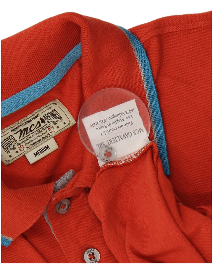 Męska koszulka polo Marlboro Classics, średnio pomarańczowa