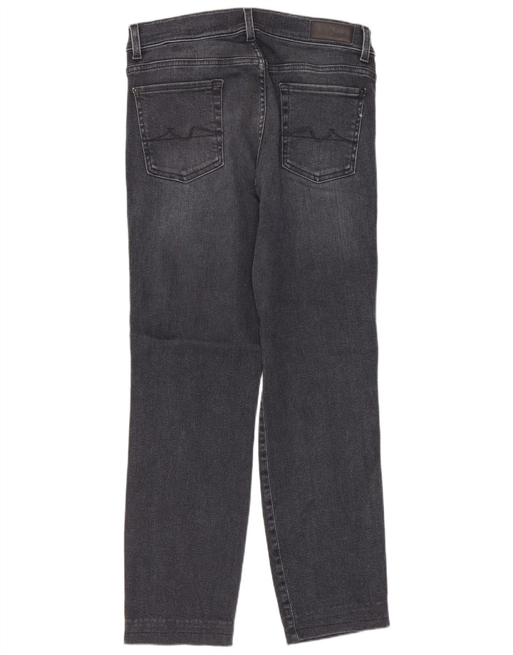 Damskie proste dżinsy 7 For All Mankind W30 L27 Granatowe