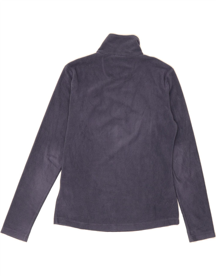 DIADORA Womens Zip Neck Fleece Jumper UK 14 Medium Purple Polyester Vintage Diadora and Second-Hand Diadora from Messina Hembry 