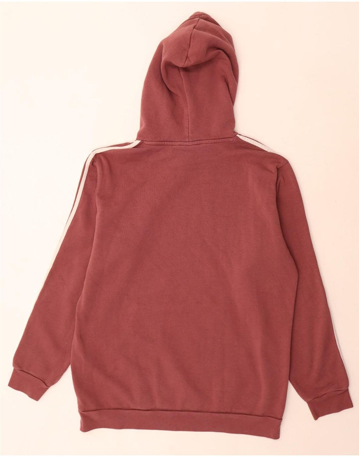 Adidas Męski sweter z kapturem, duży, bordowy, bawełniany
