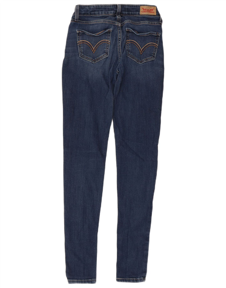 Damskie jeansy Levi's Skinny W24 L30 Niebieskie bawełniane
