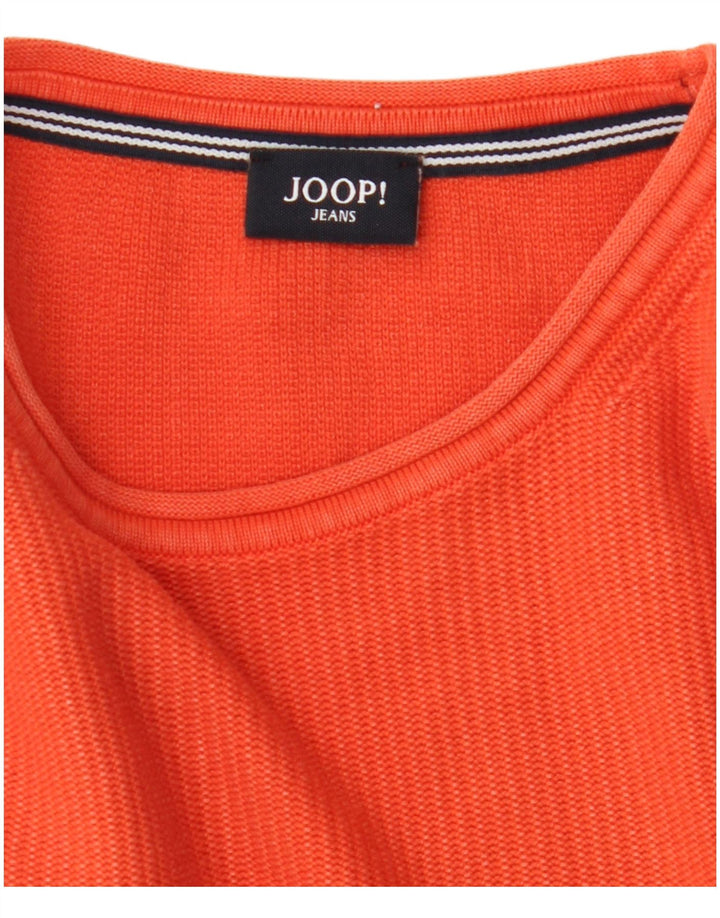 Męski sweter JOOP z okrągłym dekoltem, mały pomarańczowy