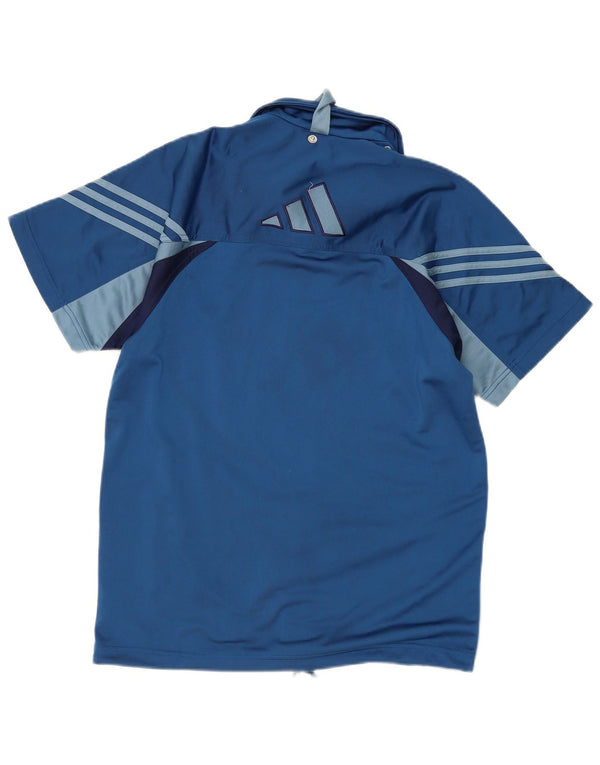 Chłopięca bluza dresowa Adidas z grafiką, 15-16 lat, niebieska, z blokami kolorów