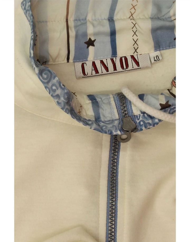 Damska bluza oversize Canyon EU 40, średnia w kolorze złamanej bieli, w kwiaty