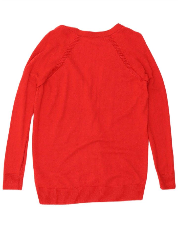 Damski sweter rozpinany Gap Oversize UK 10, mały, czerwony nylon