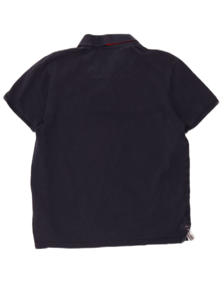 Męska koszulka polo Joules Slim Fit, średnia, granatowa, bawełniana